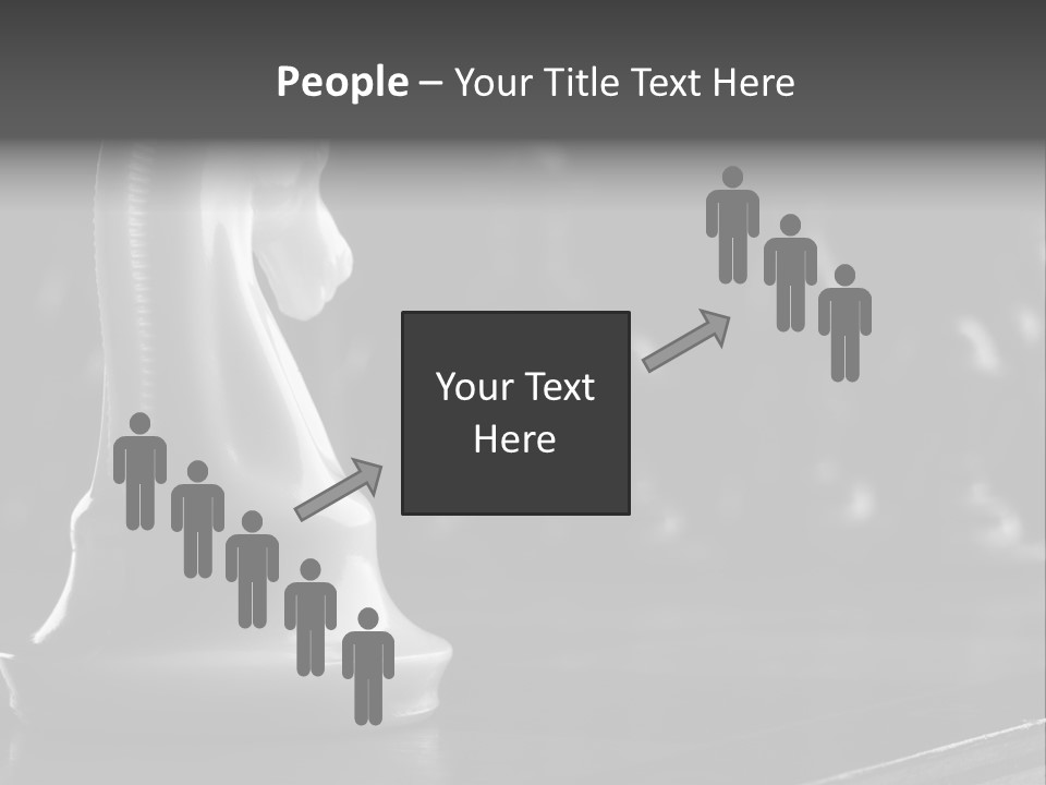 Fight Chess Power PowerPoint Template