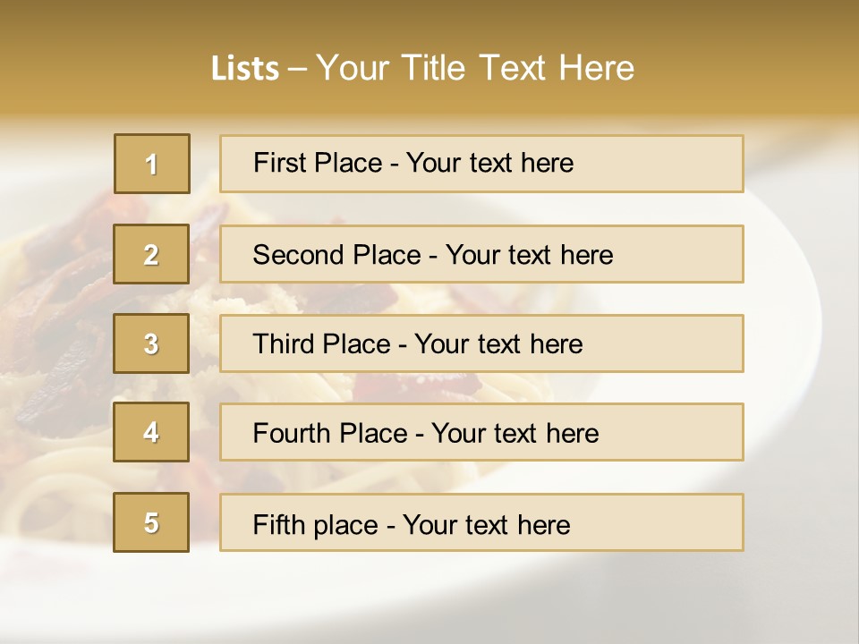 Meal Gastronomy Fresh PowerPoint Template