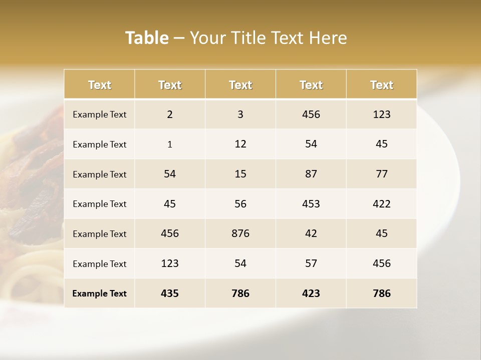 Meal Gastronomy Fresh PowerPoint Template