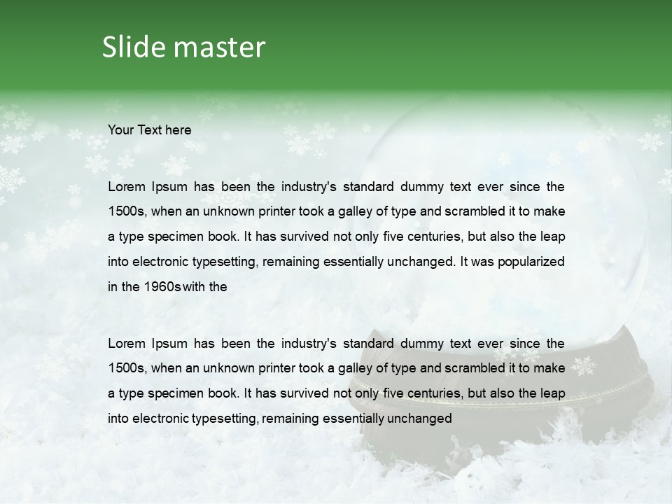 Empty Dreamy Decoration PowerPoint Template