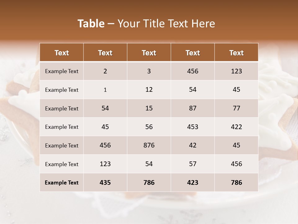December Decorative Delicious PowerPoint Template