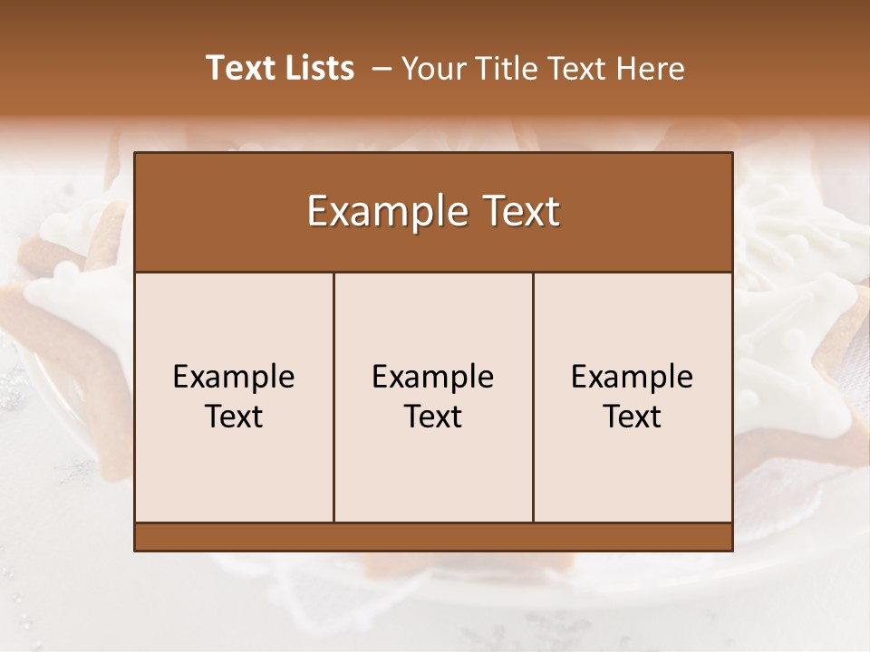 December Decorative Delicious PowerPoint Template