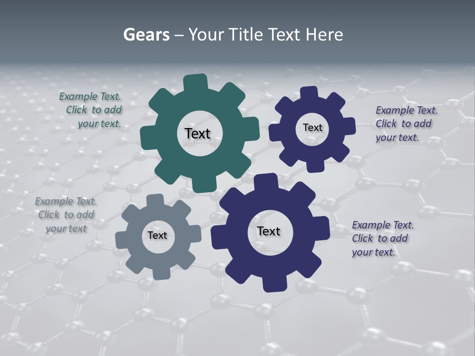 Structure Nanotechnology Sheet PowerPoint Template