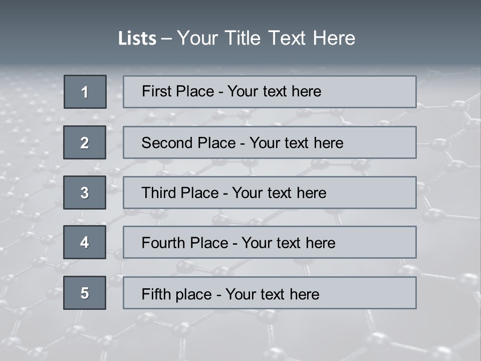 Structure Nanotechnology Sheet PowerPoint Template