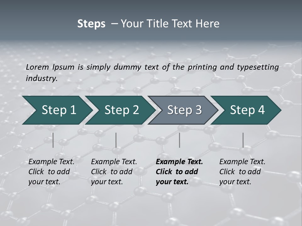 Structure Nanotechnology Sheet PowerPoint Template