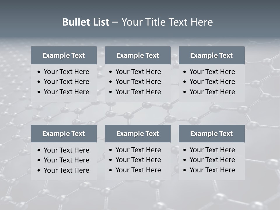Structure Nanotechnology Sheet PowerPoint Template