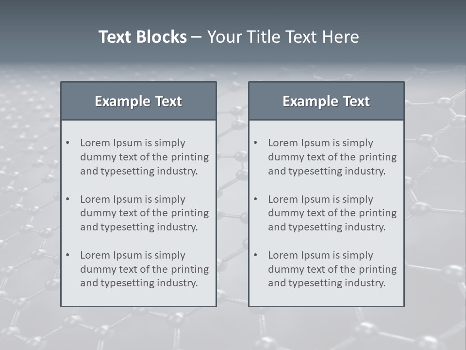 Structure Nanotechnology Sheet PowerPoint Template
