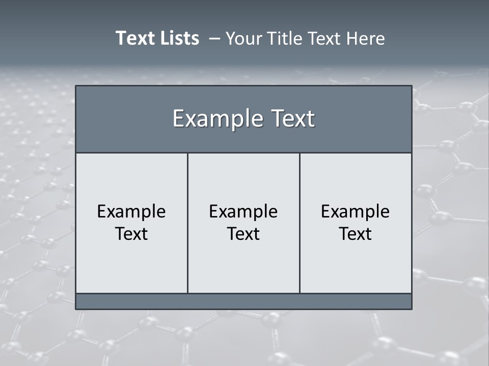 Structure Nanotechnology Sheet PowerPoint Template