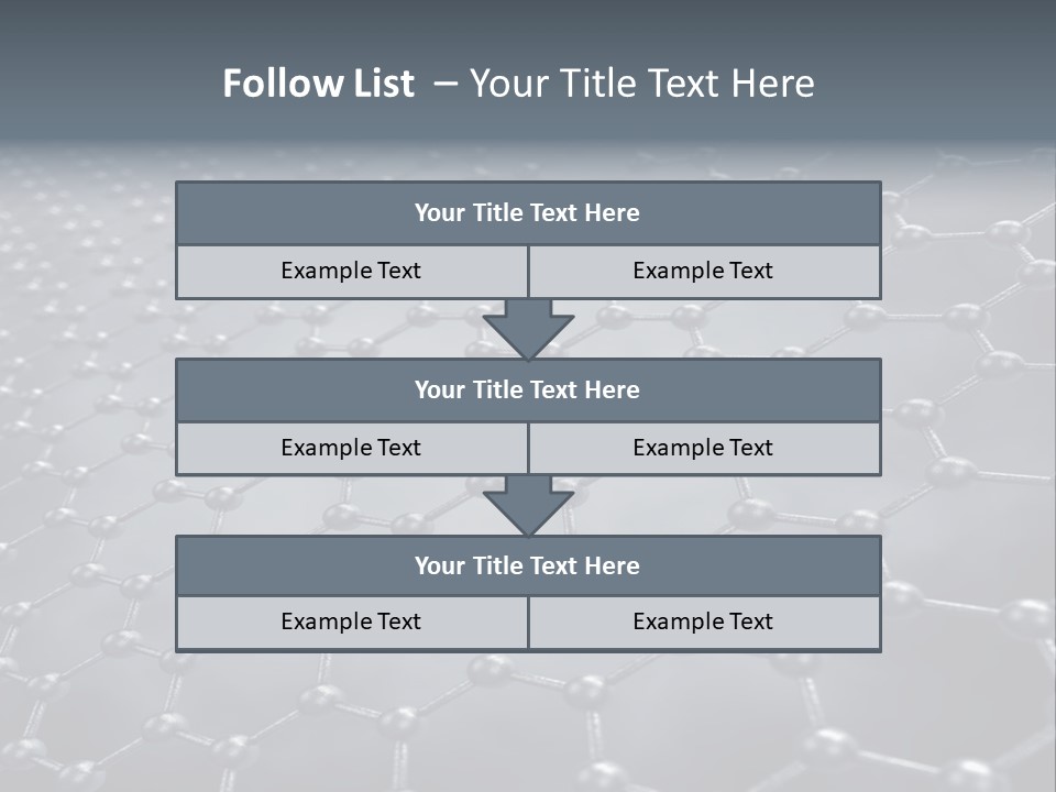 Structure Nanotechnology Sheet PowerPoint Template