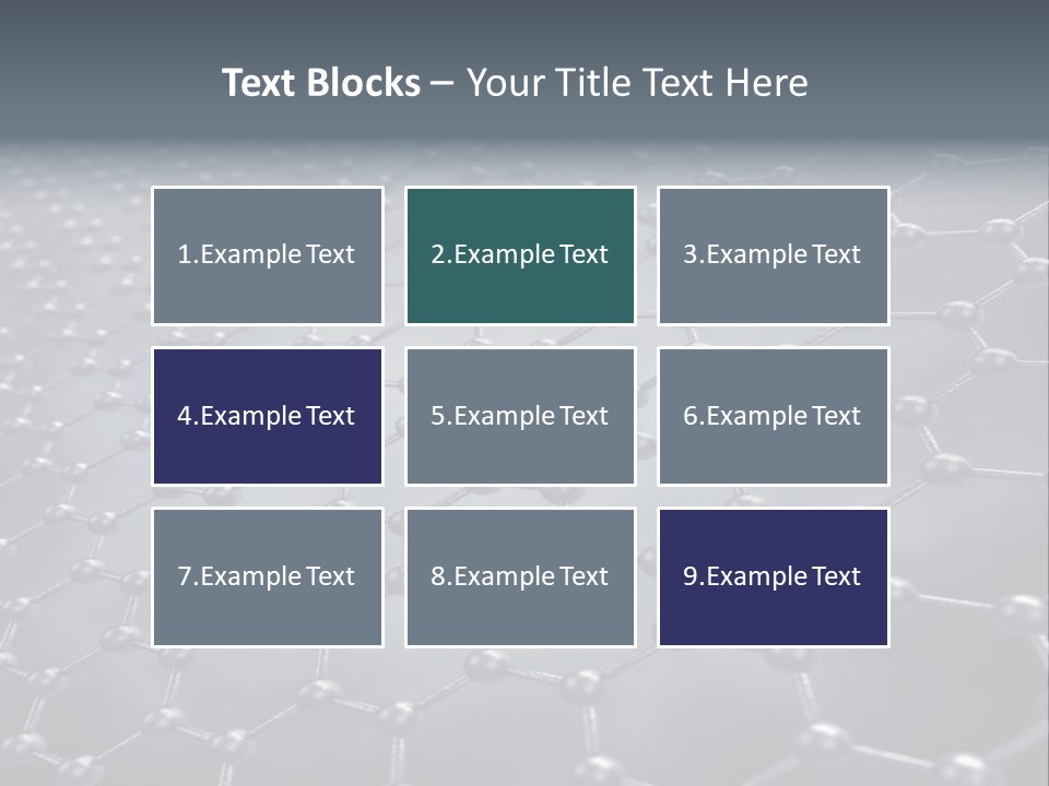 Structure Nanotechnology Sheet PowerPoint Template