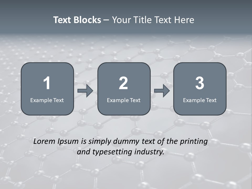Structure Nanotechnology Sheet PowerPoint Template