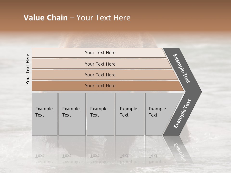 North America Salmon Usa PowerPoint Template