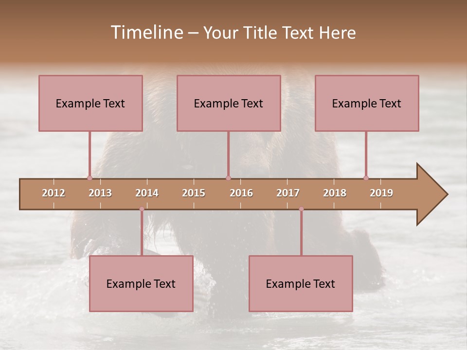 North America Salmon Usa PowerPoint Template
