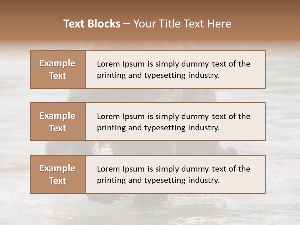 North America Salmon Usa PowerPoint Template