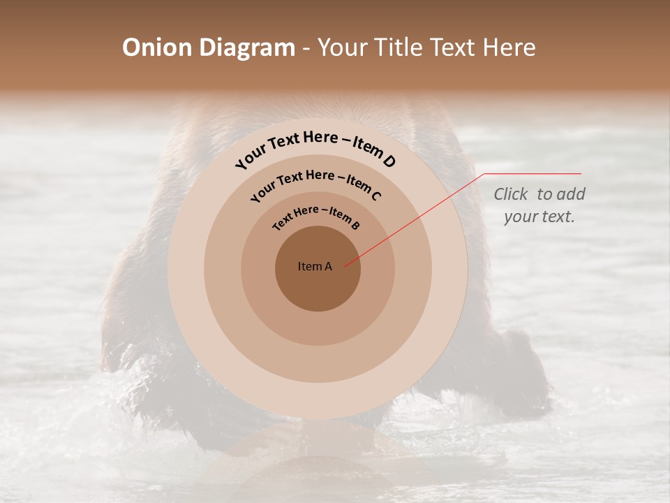 North America Salmon Usa PowerPoint Template