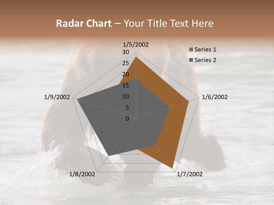 North America Salmon Usa PowerPoint Template
