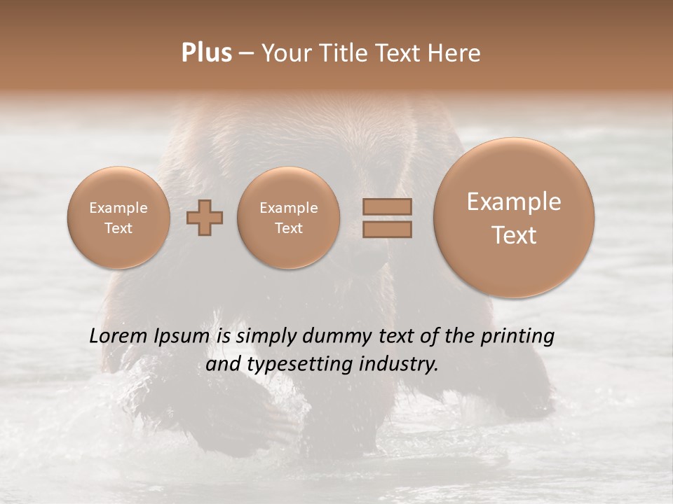 North America Salmon Usa PowerPoint Template