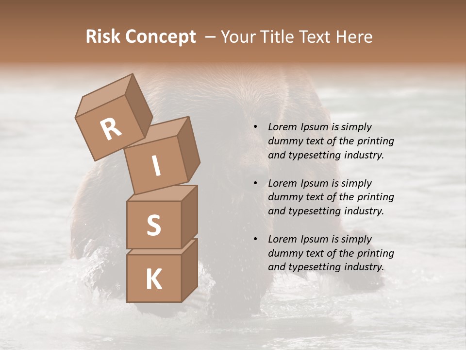 North America Salmon Usa PowerPoint Template