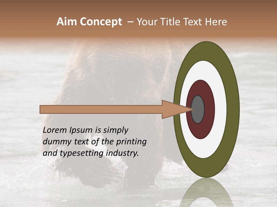 North America Salmon Usa PowerPoint Template