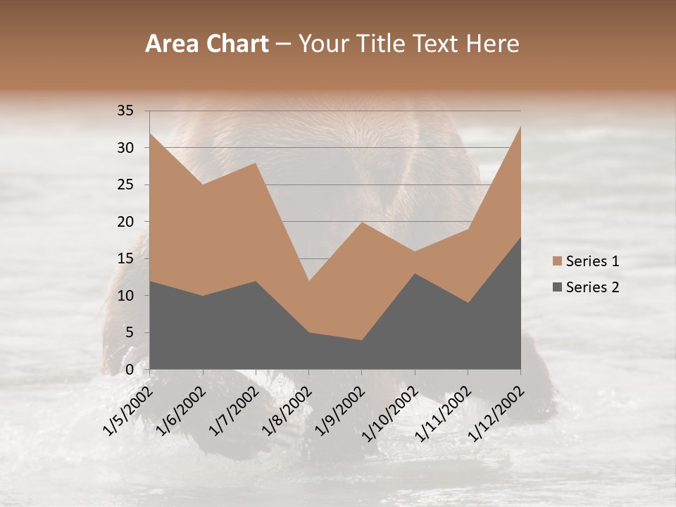 North America Salmon Usa PowerPoint Template