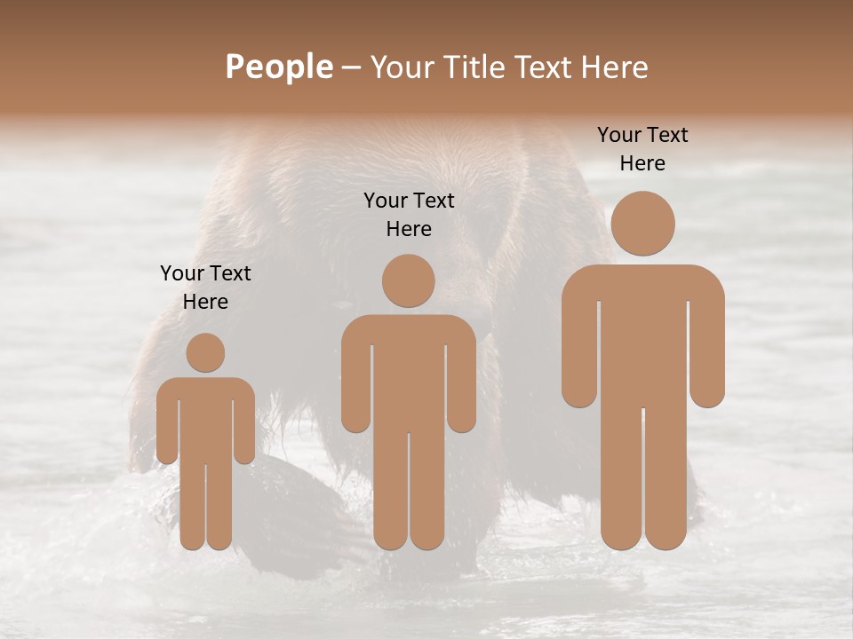 North America Salmon Usa PowerPoint Template