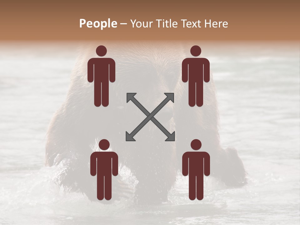 North America Salmon Usa PowerPoint Template