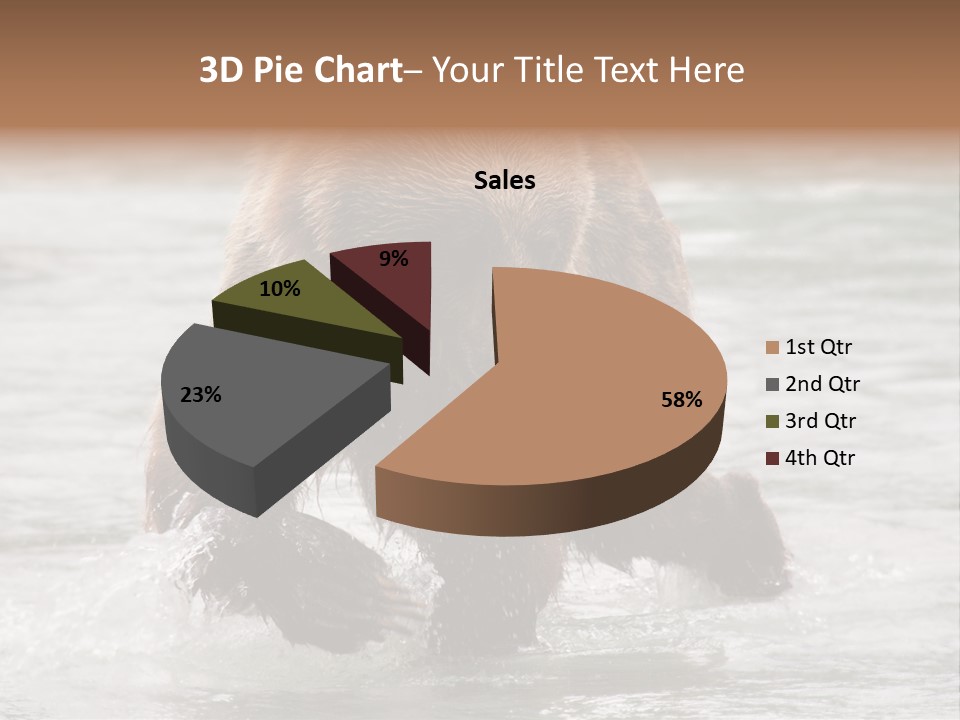 North America Salmon Usa PowerPoint Template