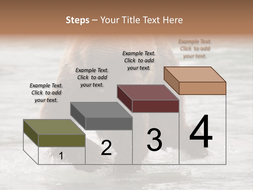 North America Salmon Usa PowerPoint Template