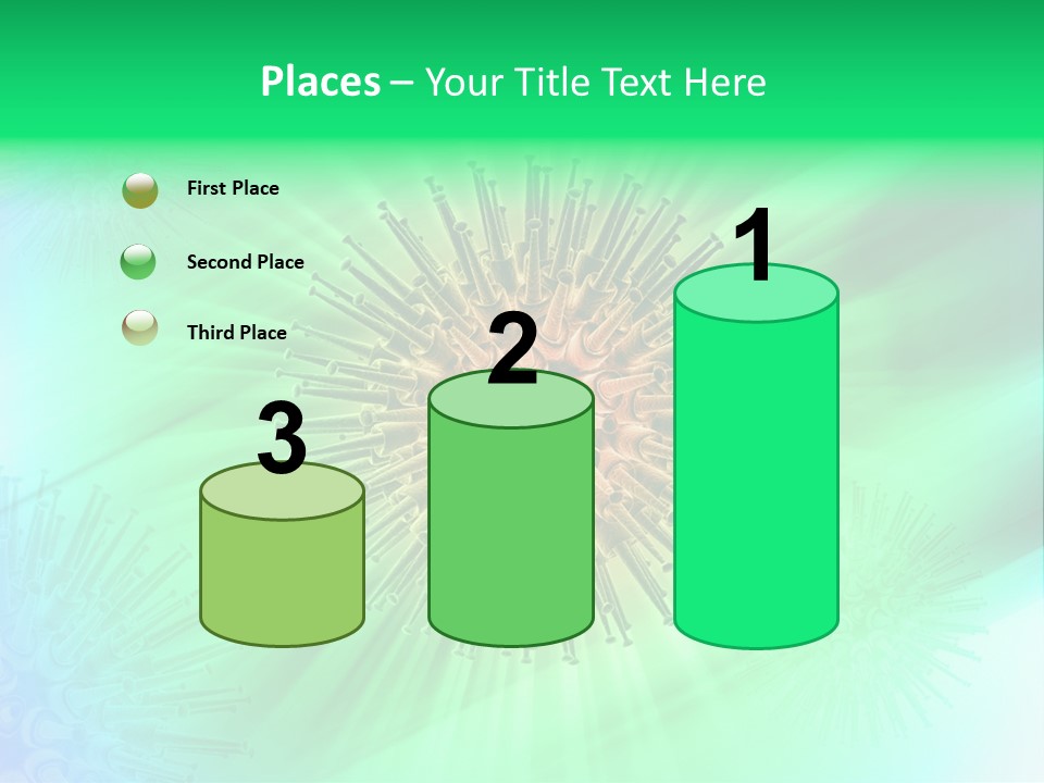 Germs Red Microscope PowerPoint Template