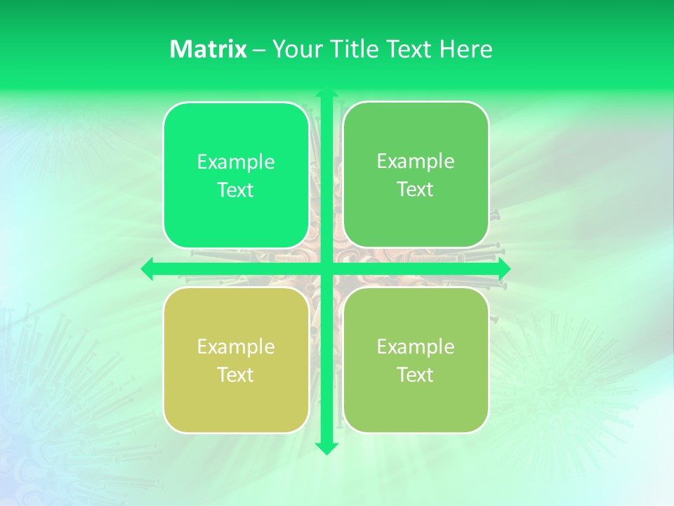 Germs Red Microscope PowerPoint Template