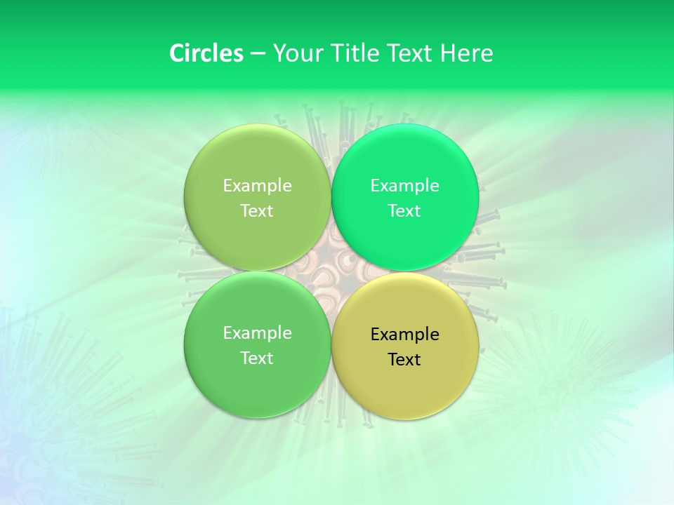 Germs Red Microscope PowerPoint Template