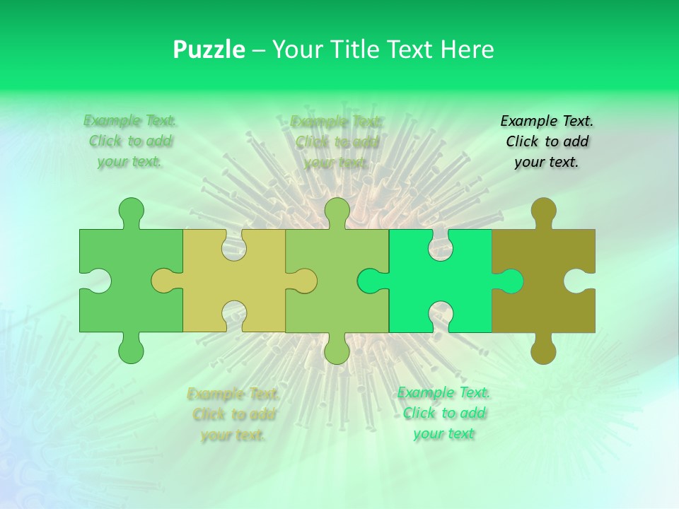 Germs Red Microscope PowerPoint Template