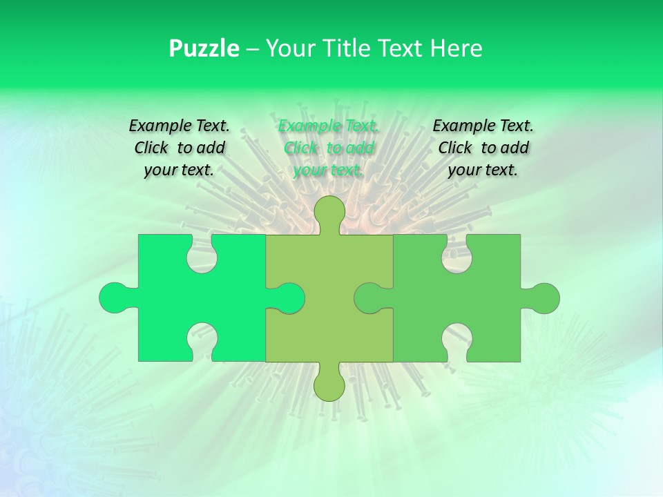 Germs Red Microscope PowerPoint Template