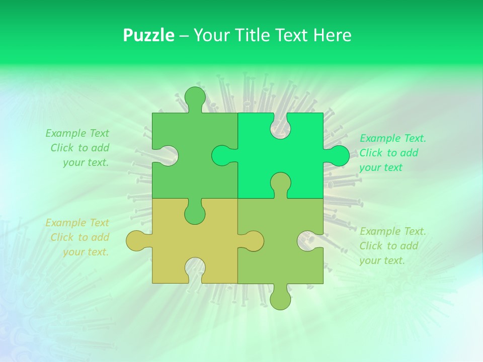 Germs Red Microscope PowerPoint Template