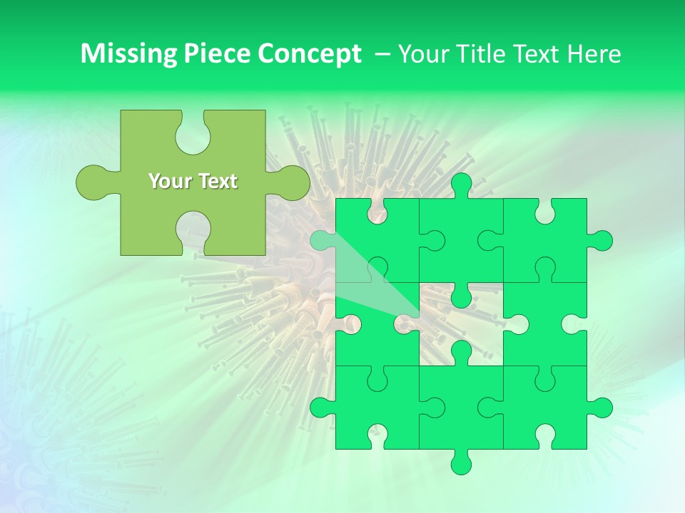 Germs Red Microscope PowerPoint Template