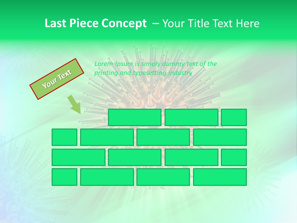 Germs Red Microscope PowerPoint Template