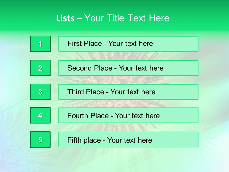 Germs Red Microscope PowerPoint Template