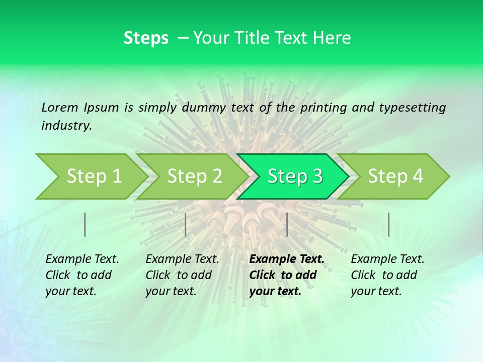 Germs Red Microscope PowerPoint Template
