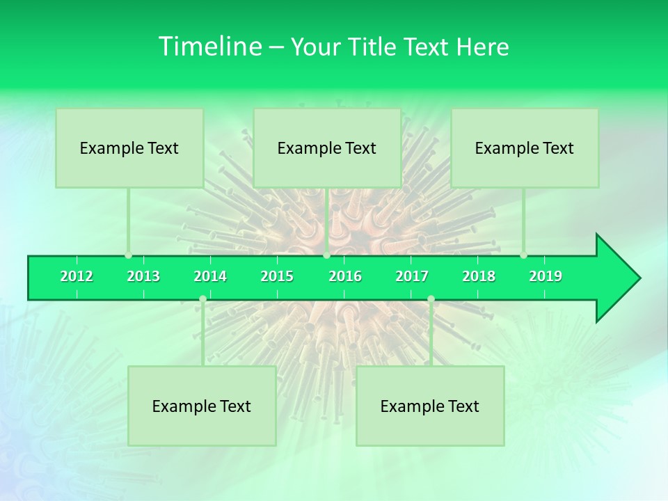 Germs Red Microscope PowerPoint Template
