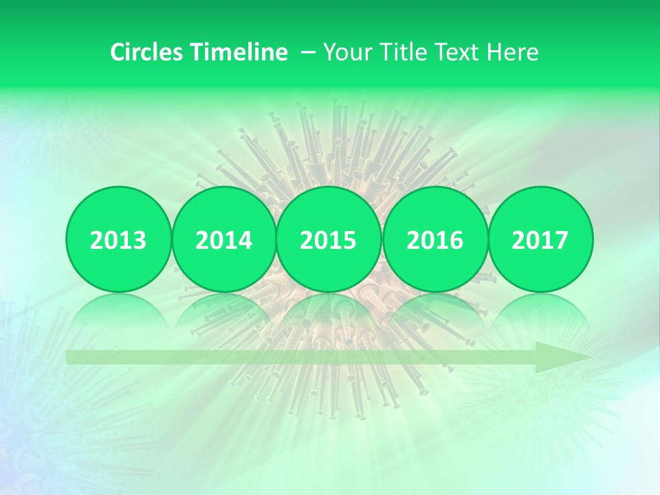 Germs Red Microscope PowerPoint Template