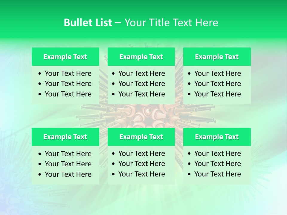 Germs Red Microscope PowerPoint Template