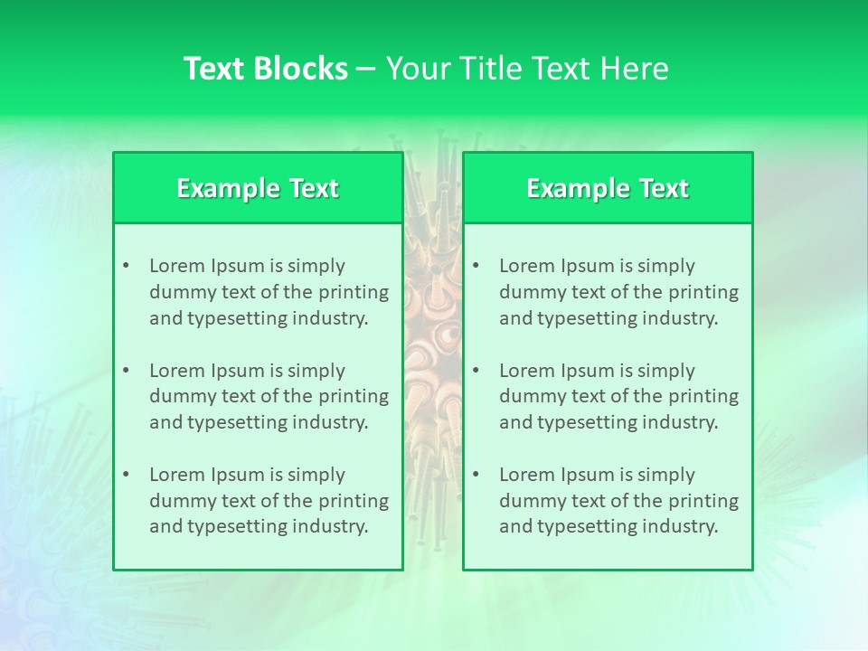 Germs Red Microscope PowerPoint Template