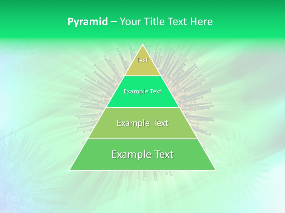 Germs Red Microscope PowerPoint Template