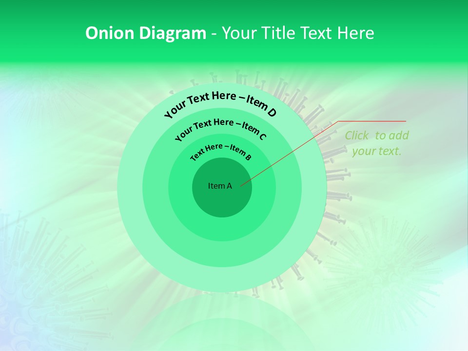 Germs Red Microscope PowerPoint Template