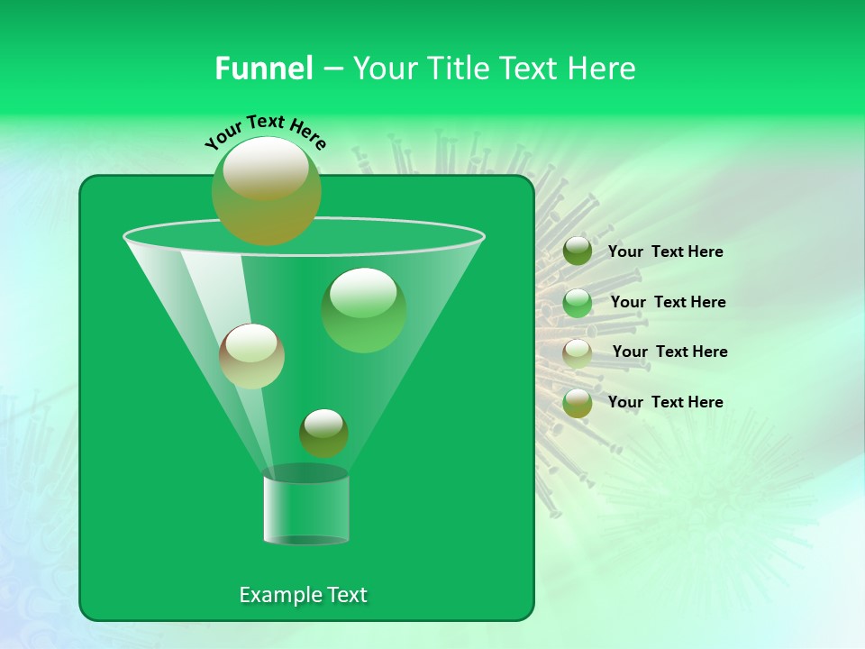 Germs Red Microscope PowerPoint Template