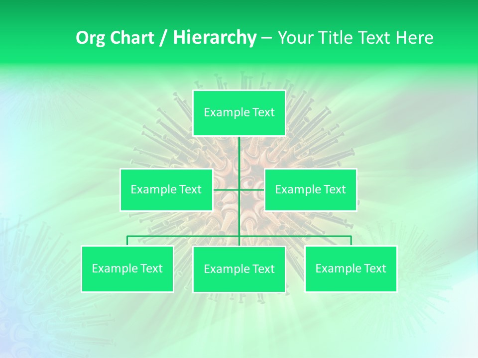 Germs Red Microscope PowerPoint Template