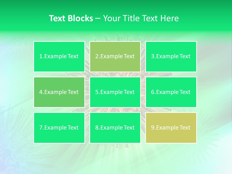Germs Red Microscope PowerPoint Template