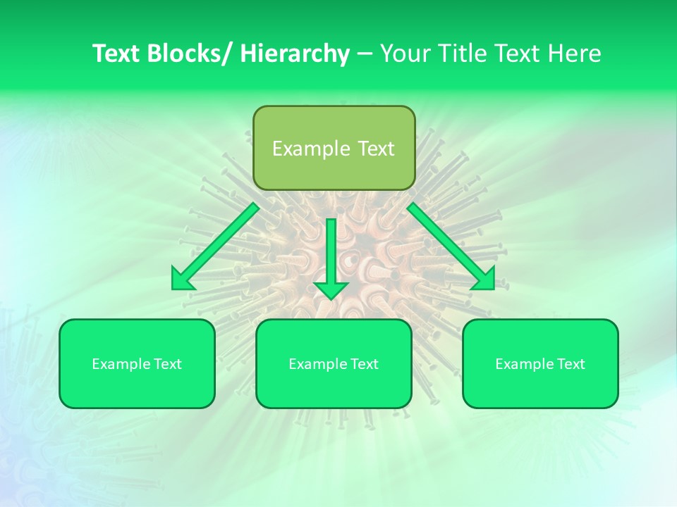 Germs Red Microscope PowerPoint Template