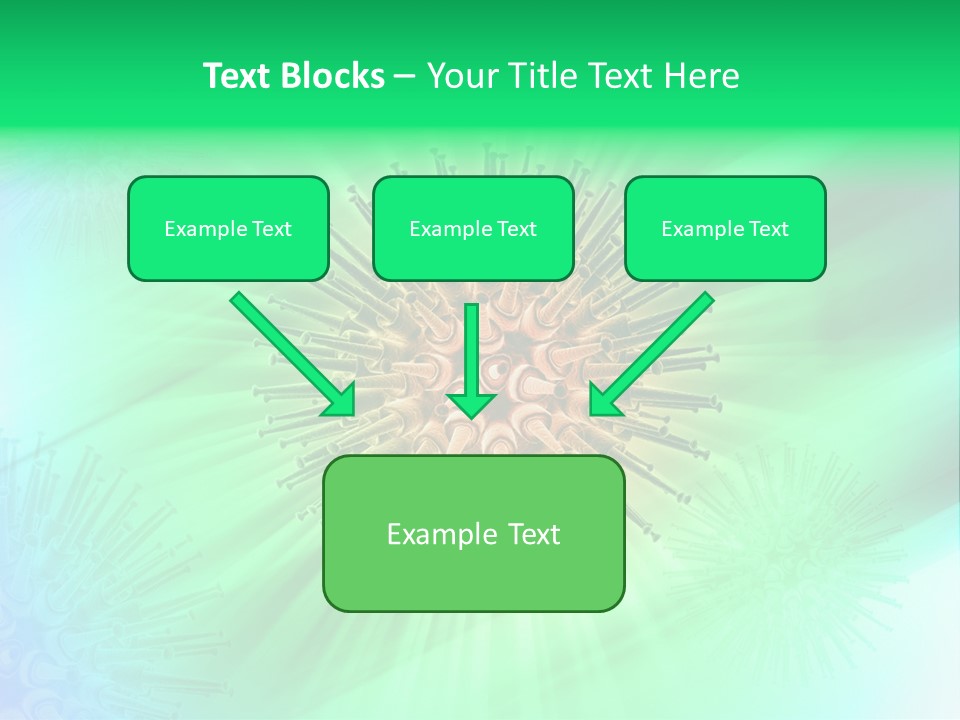 Germs Red Microscope PowerPoint Template