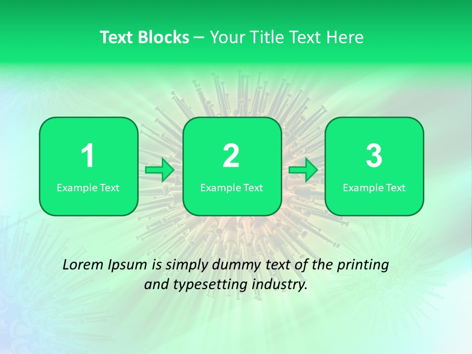 Germs Red Microscope PowerPoint Template